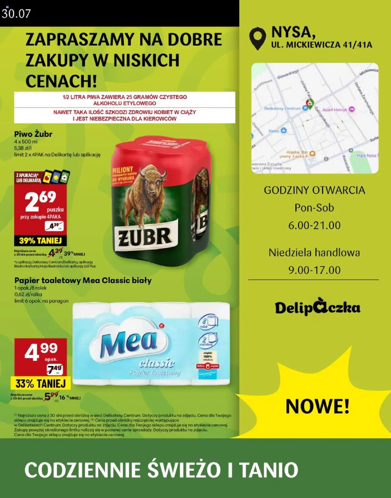 Delikatesy Centrum Gazetka - Nysa Otwarcie - strona 3- ważny od 24.07.2025