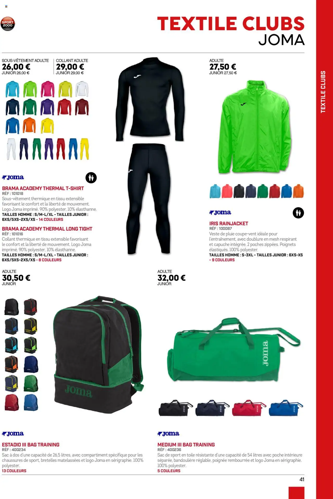 Sport 2000 brochure - page 41 - valable à partir du 01/06/2025