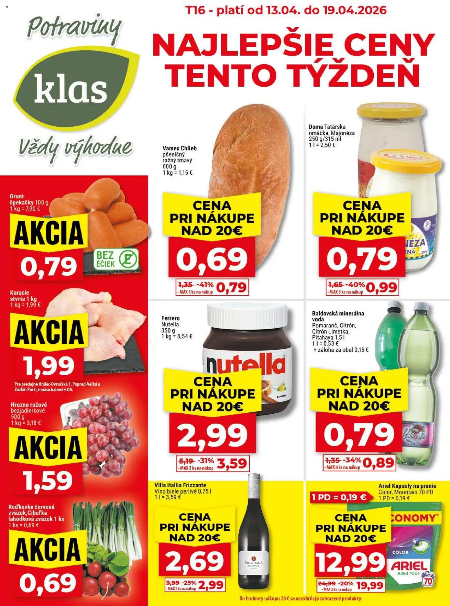 Klas leták - strana 1- platný od 13.04.2026