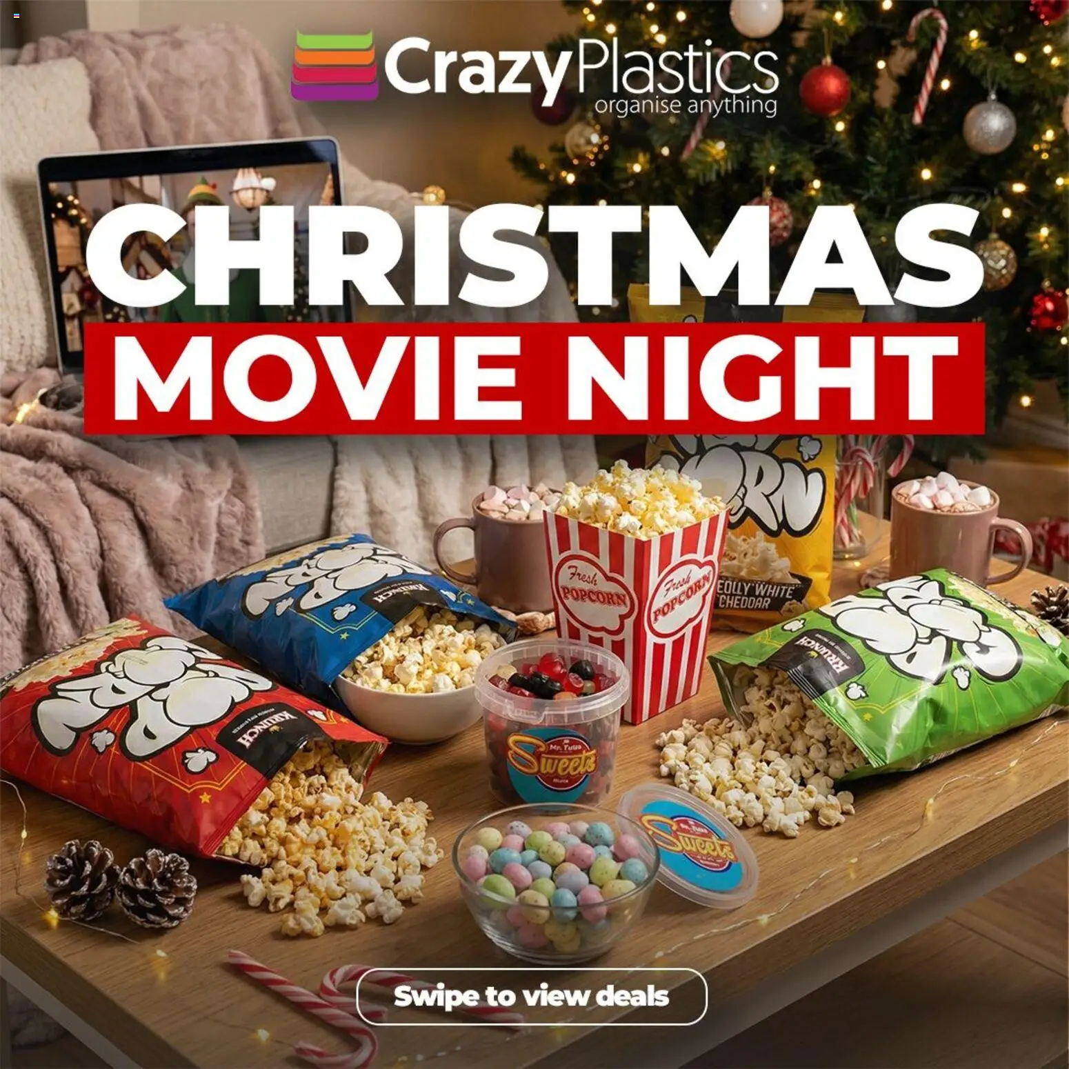 Crazy Plastics Christmas movie night - page 1- valid from 12/12/2025