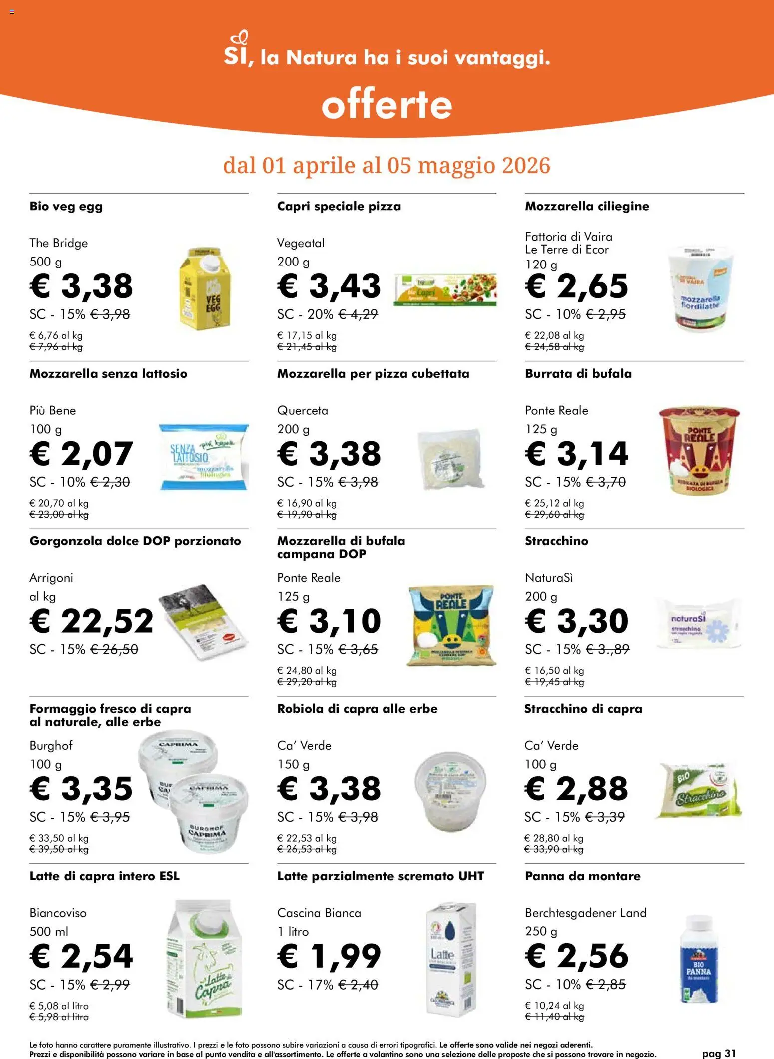 Natura Sì volantino - pagina 31 - valido dal 01/04/2026