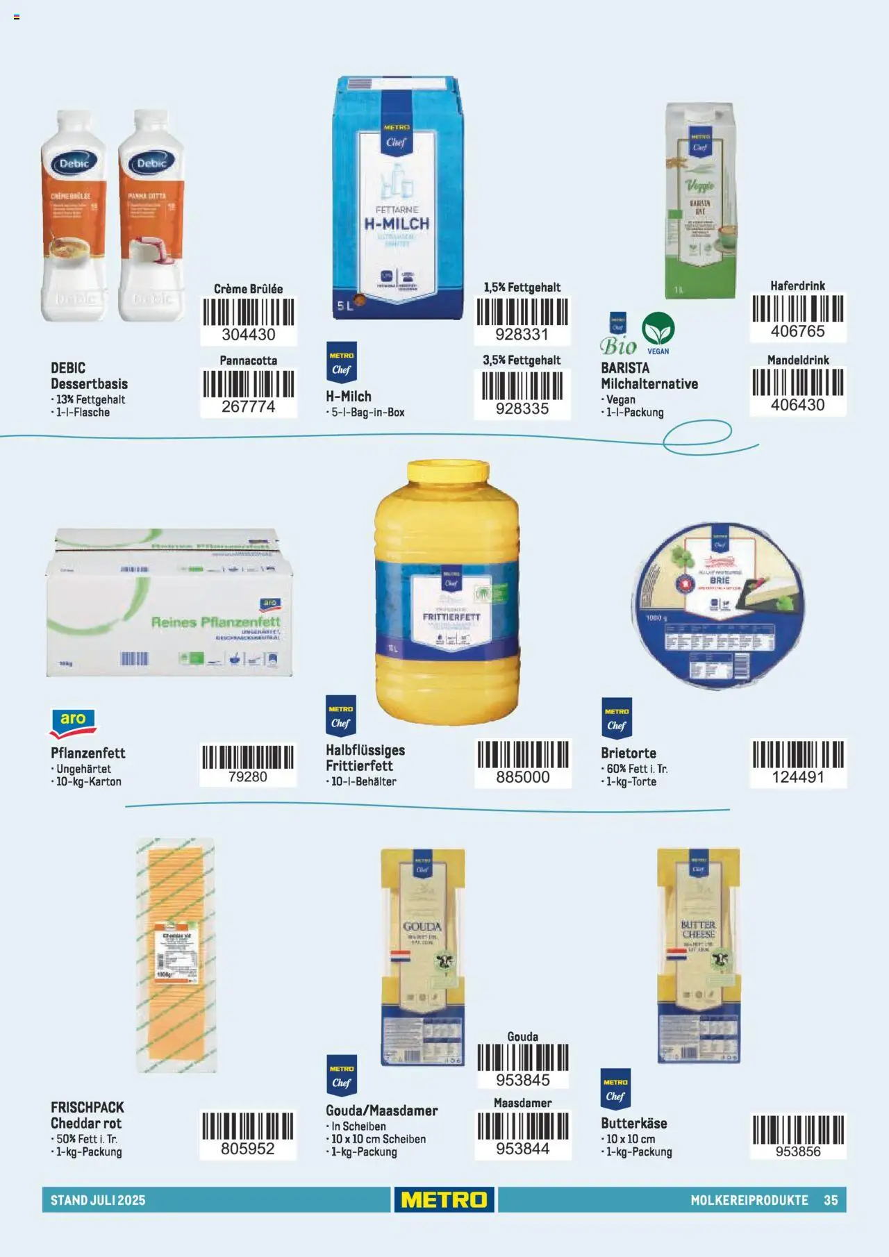 Metro - Sortimentskatalog Lieferservice - Seite 35 - gültig ab 31.07.2025