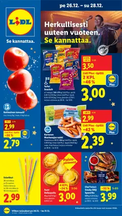 Esikatselu Lidl tarjoukset voimassa alkaen 26/12/2025