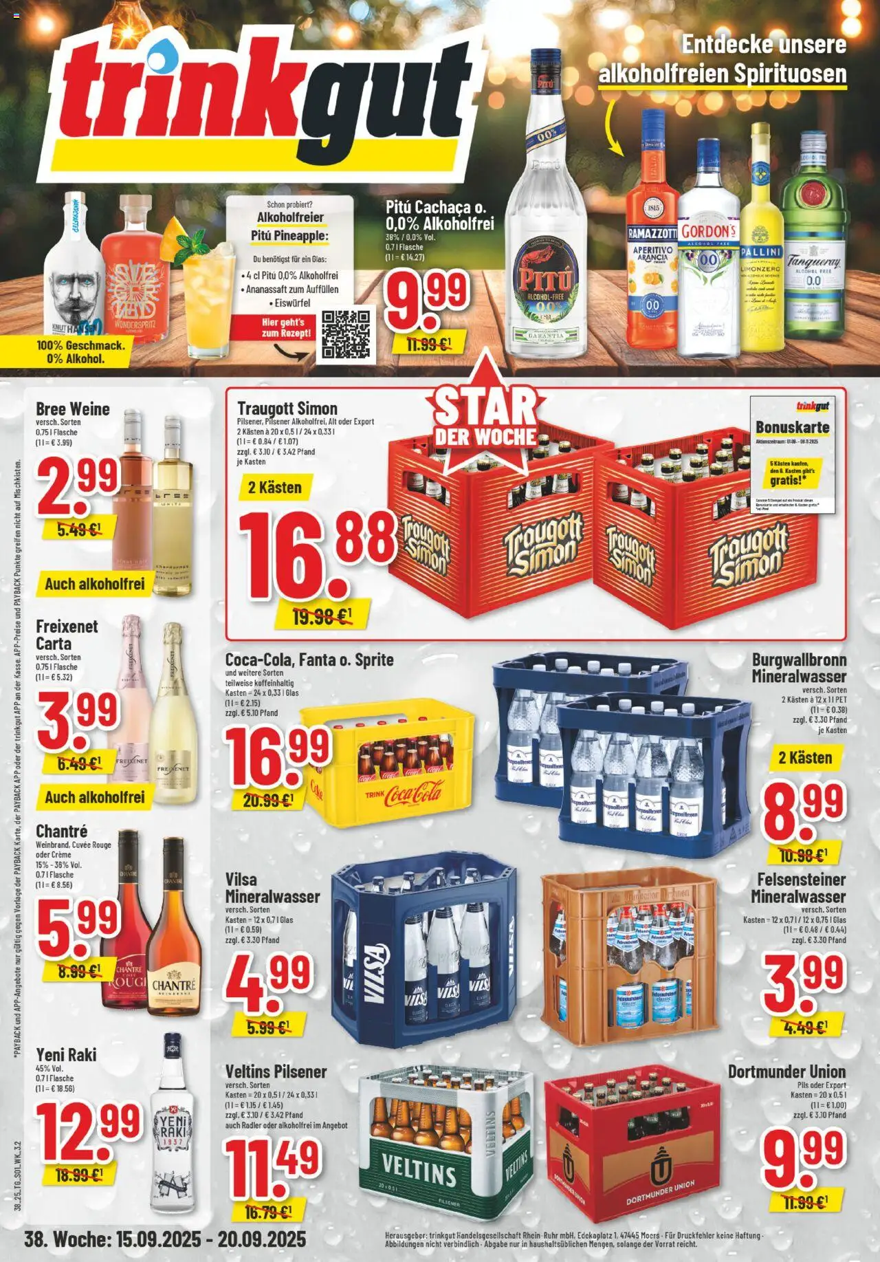 Trinkgut Prospekt - Seite 1 - gültig ab 15.09.2025