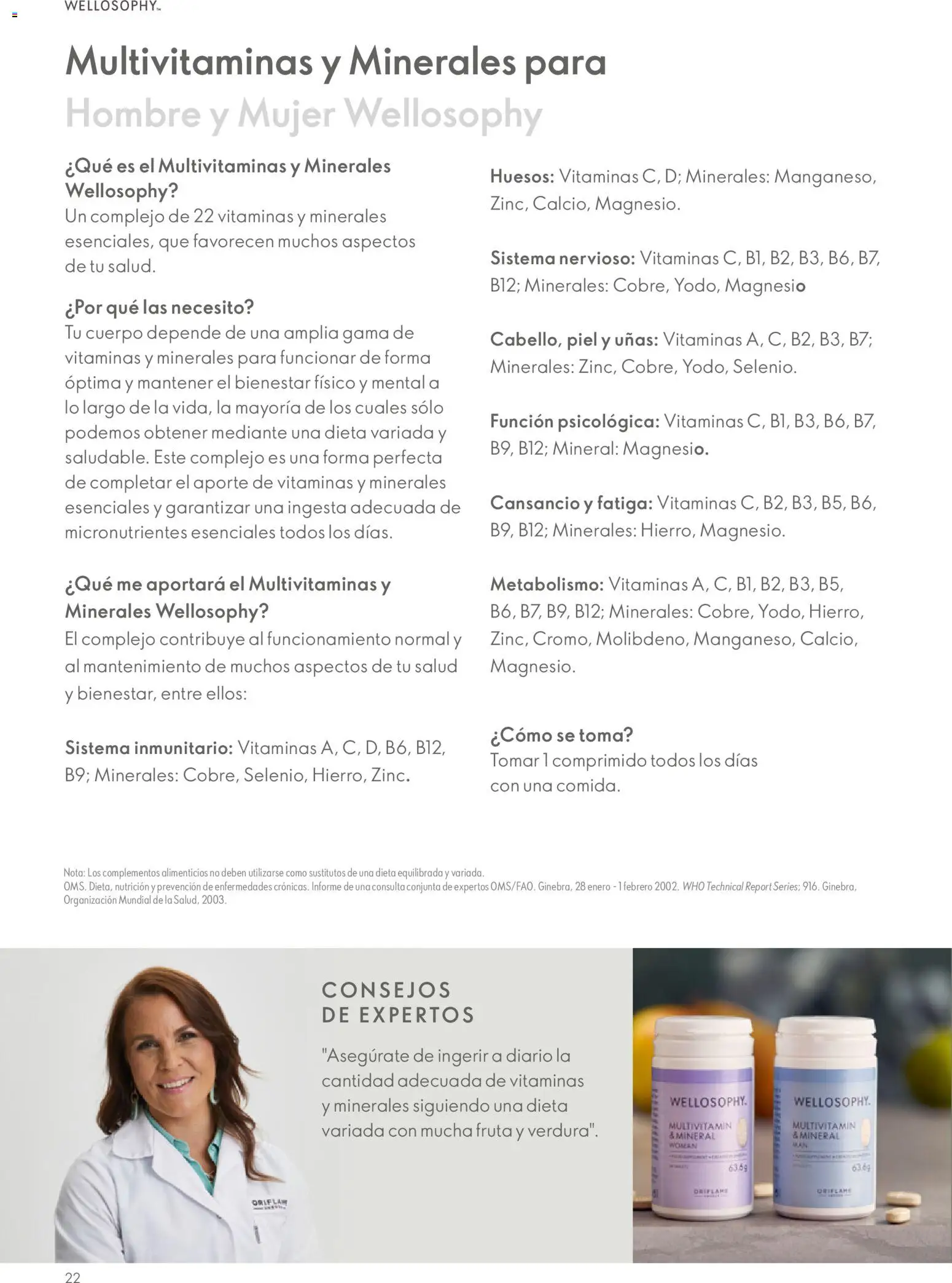 Oriflame - Guía Wellosophy - Página de 22 - Válido desde 01/11/2023
