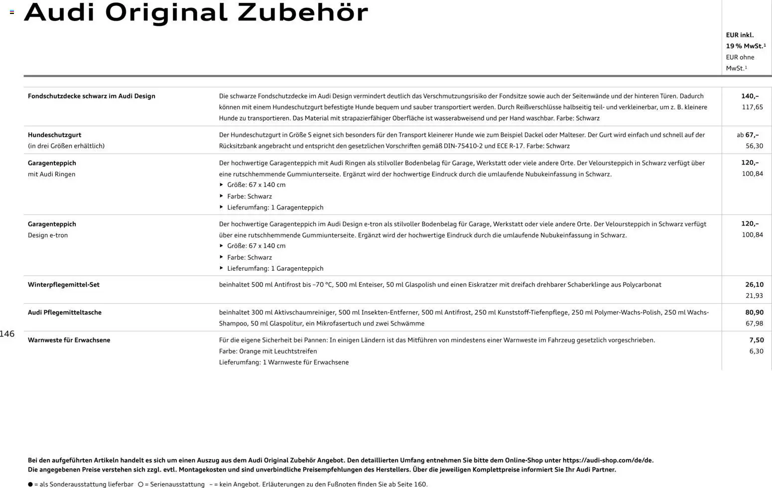 Audi A3 - Seite 146 - gültig ab 28.10.2025