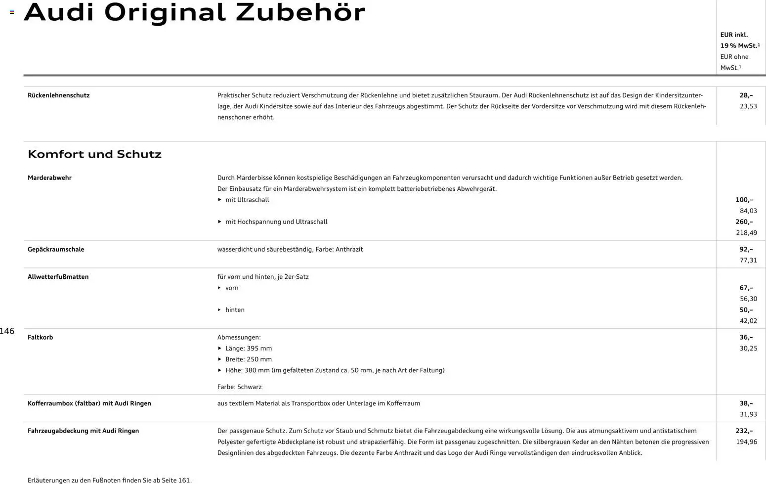 Audi A3 - Seite 146 - gültig ab 28.10.2025