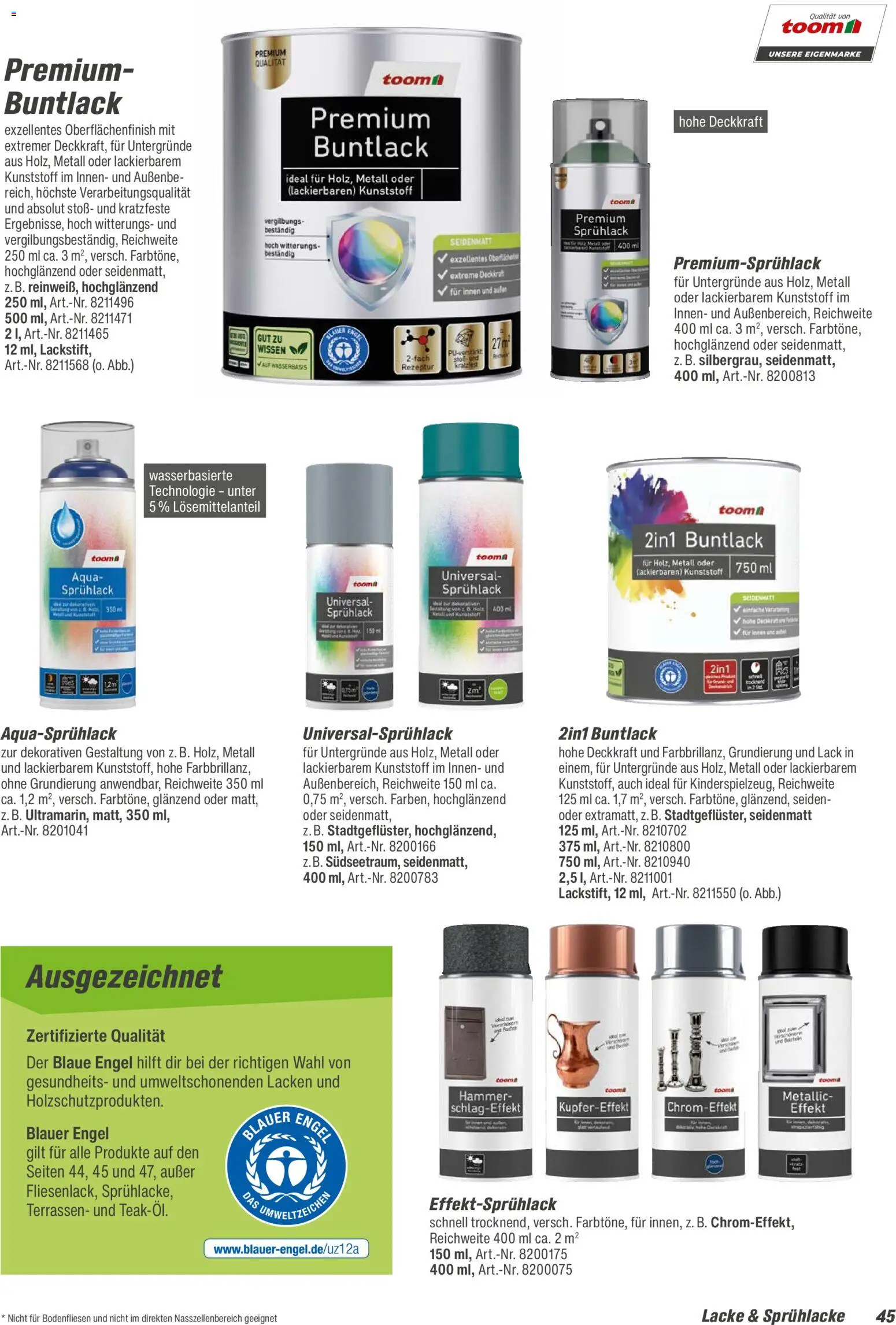 Toom Baumarkt  Wohnen & Haushalt 2026 - Seite 45 - gültig ab 01.01.2026