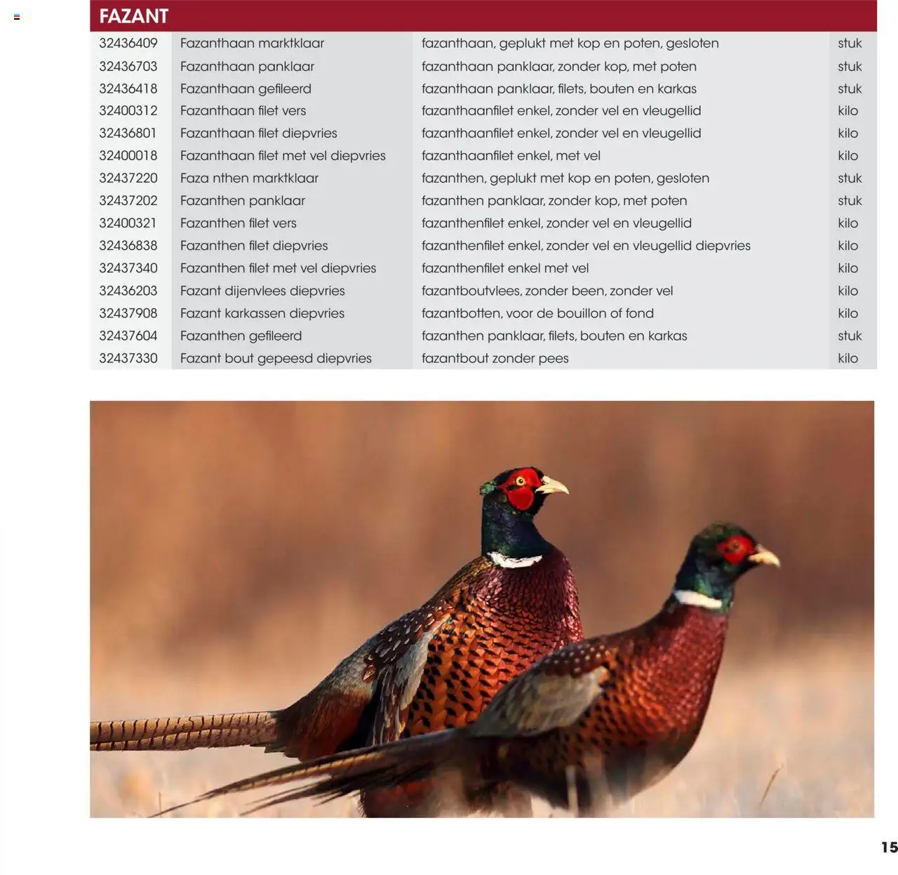 Hanos - Wildbrochure 2025/2026 - page 15- valid from 05-10-2025