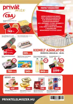 Előnézet PRIVÁT - Aktuális szórólap MAX érvényes 2025.09.18.-tól