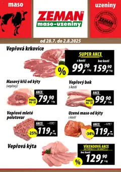 Náhled Prodejny Zeman leták platný od 28.07.2025