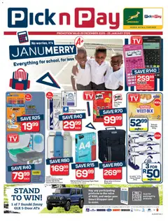 Preview Pick n Pay - Back To School Specials valid from 29/12/2025