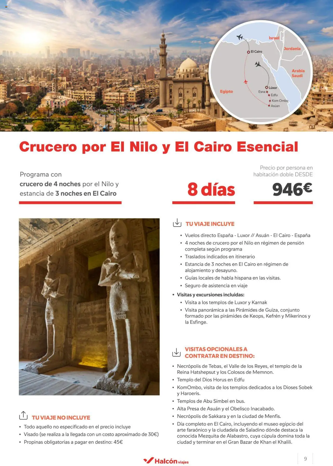 Halcón Viajes Egipto - Página de 9 - Válido desde 15/04/2024