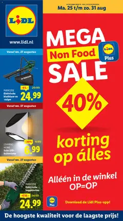 Lidl - Non Food Folder week 35 geldig vanaf 25-08-2025