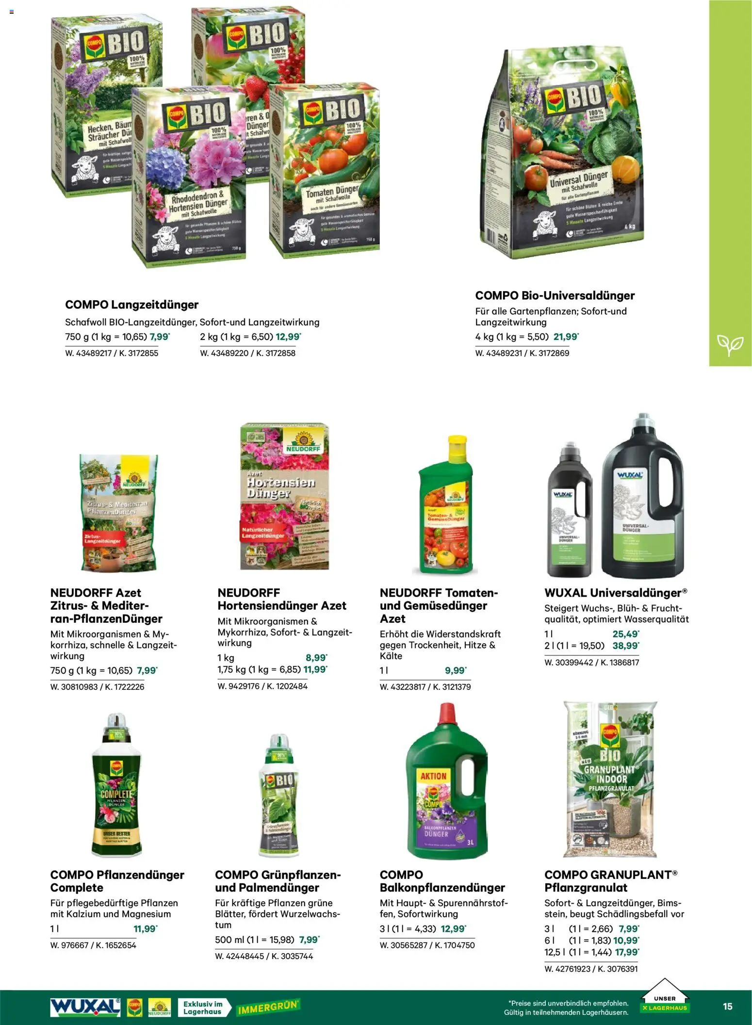 Lagerhaus  Garten und Freizeit Katalog 2026 - page 15- valid from 22.02.2026