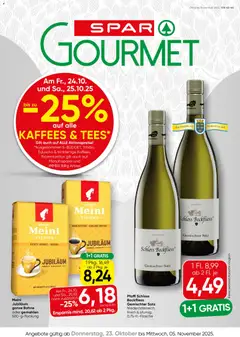 Vorschau SPAR Gourmet Flugblatt gültig ab 23.10.2025