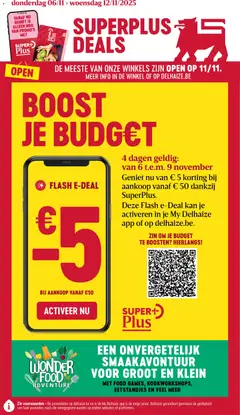Delhaize folder semaine 45 geldig vanaf 06/11/2025