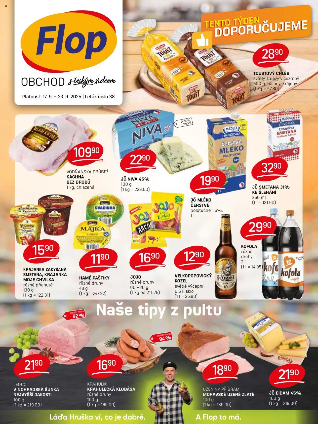 Flop leták - strana 1- platný od 17.09.2025