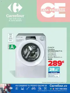 Vista previa del folleto Carrefour Equipa tu vivienda válido desde 17/07/2025