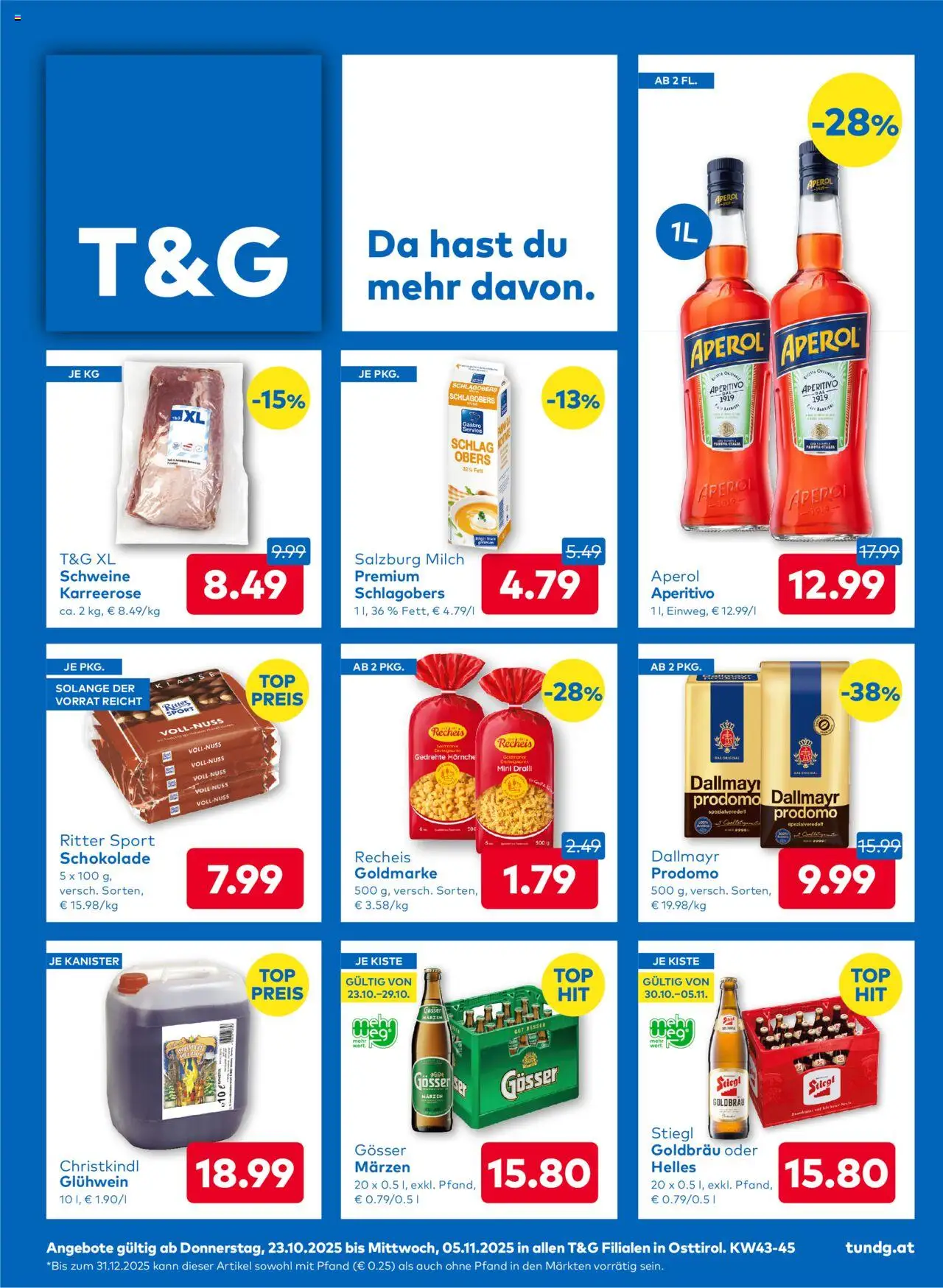T&G Osttirol - Seite 1- gültig ab 23.10.2025
