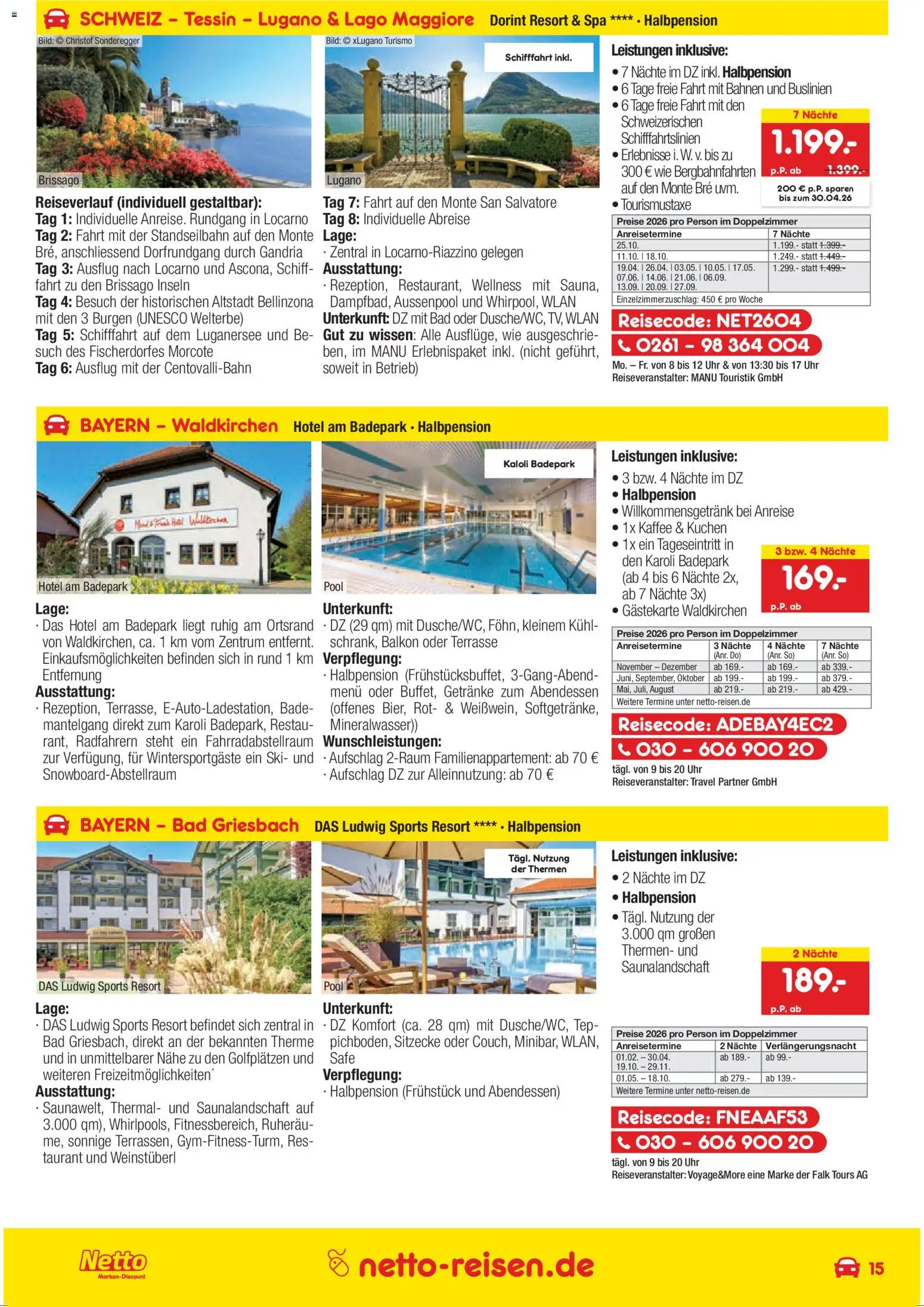 Netto Reisen Prospekt 	 - Seite 15 - gültig ab 26.03.2026