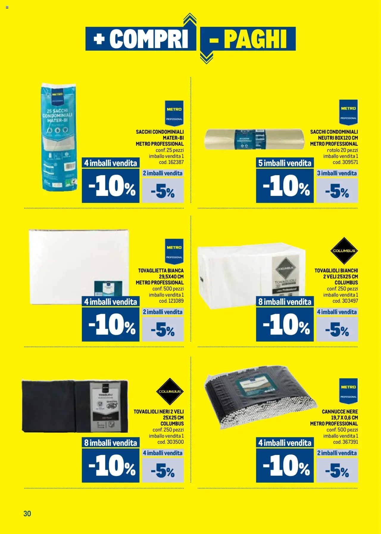 Metro + Compri - Paghi catalogo - pagina 30 - valido dal 09/07/2025