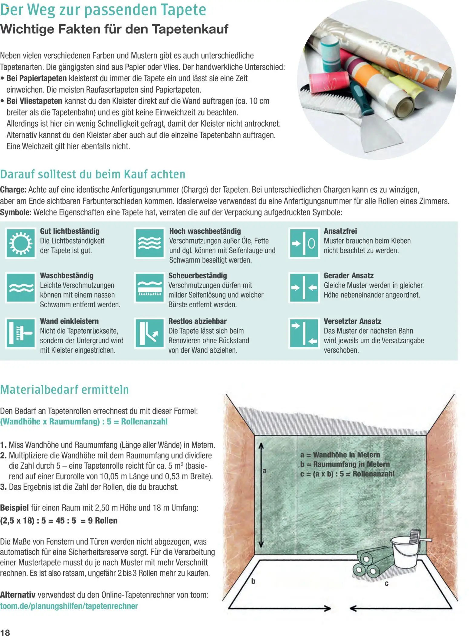 Toom Baumarkt Wände streichen und tapezieren - Seite 18 - gültig ab 01.01.2026