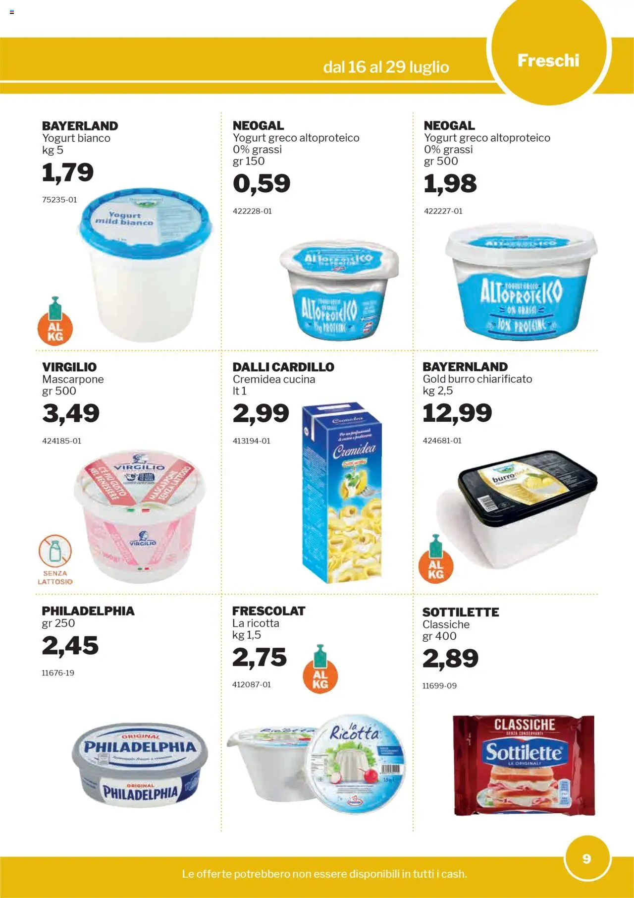 Volantino Sogegross	 - pagina 9 - valido dal 16/07/2025