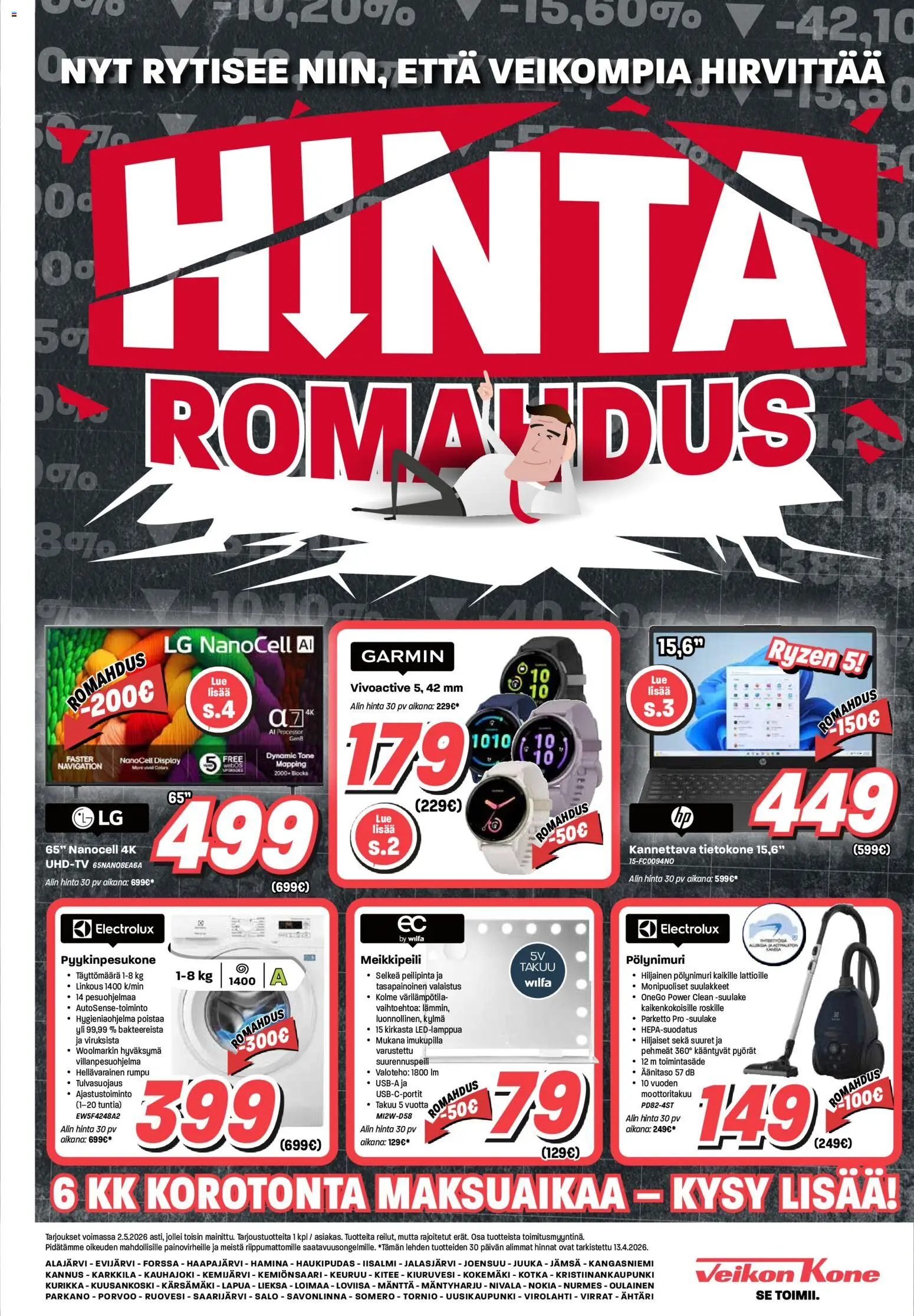 Veikon Kone tarjoukset - sivu 1- voimassa alkaen 20/04/2026