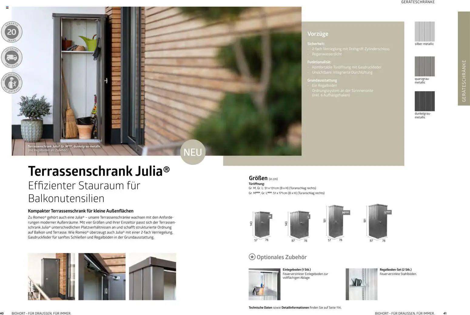 Dehner  Biohort – Metall für Garten & Terrasse - page 21- valid from 05.01.2026