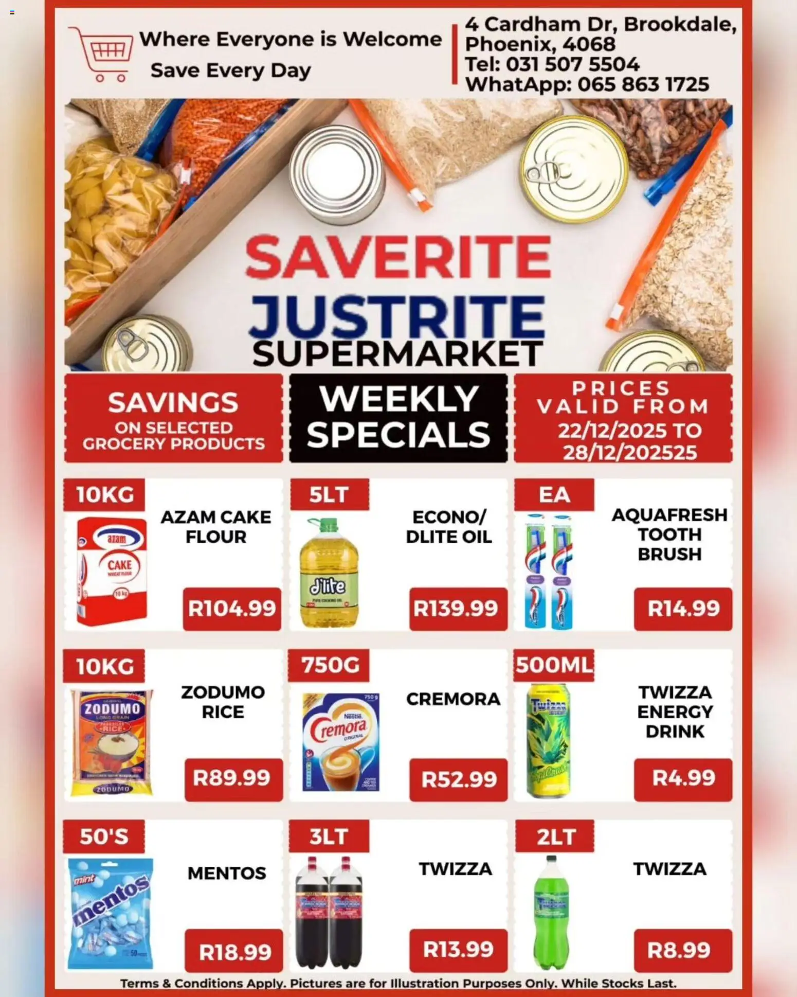 Saverite Specials - page 1- valid from 22/12/2025