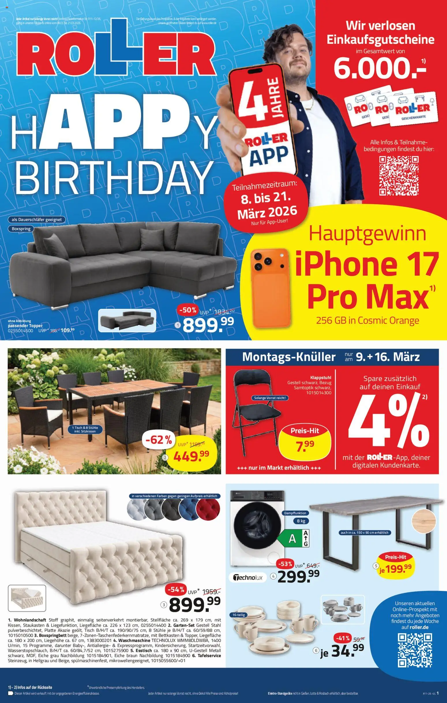 Roller Prospekt 	 - Seite 1 - gültig ab 08.03.2026
