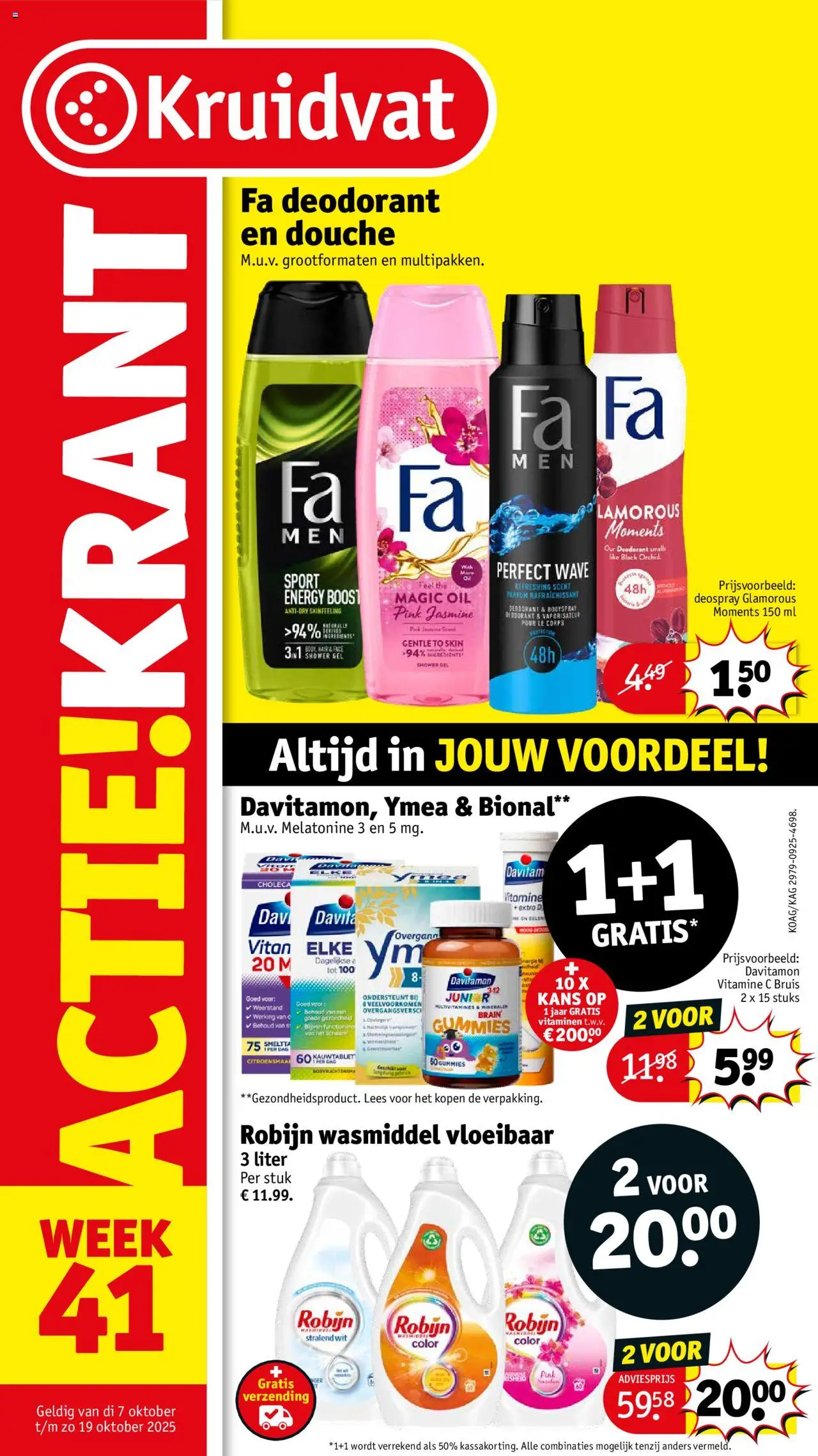 Kruidvat - Folder week 41 - pagina 1- geldig vanaf 06-10-2025