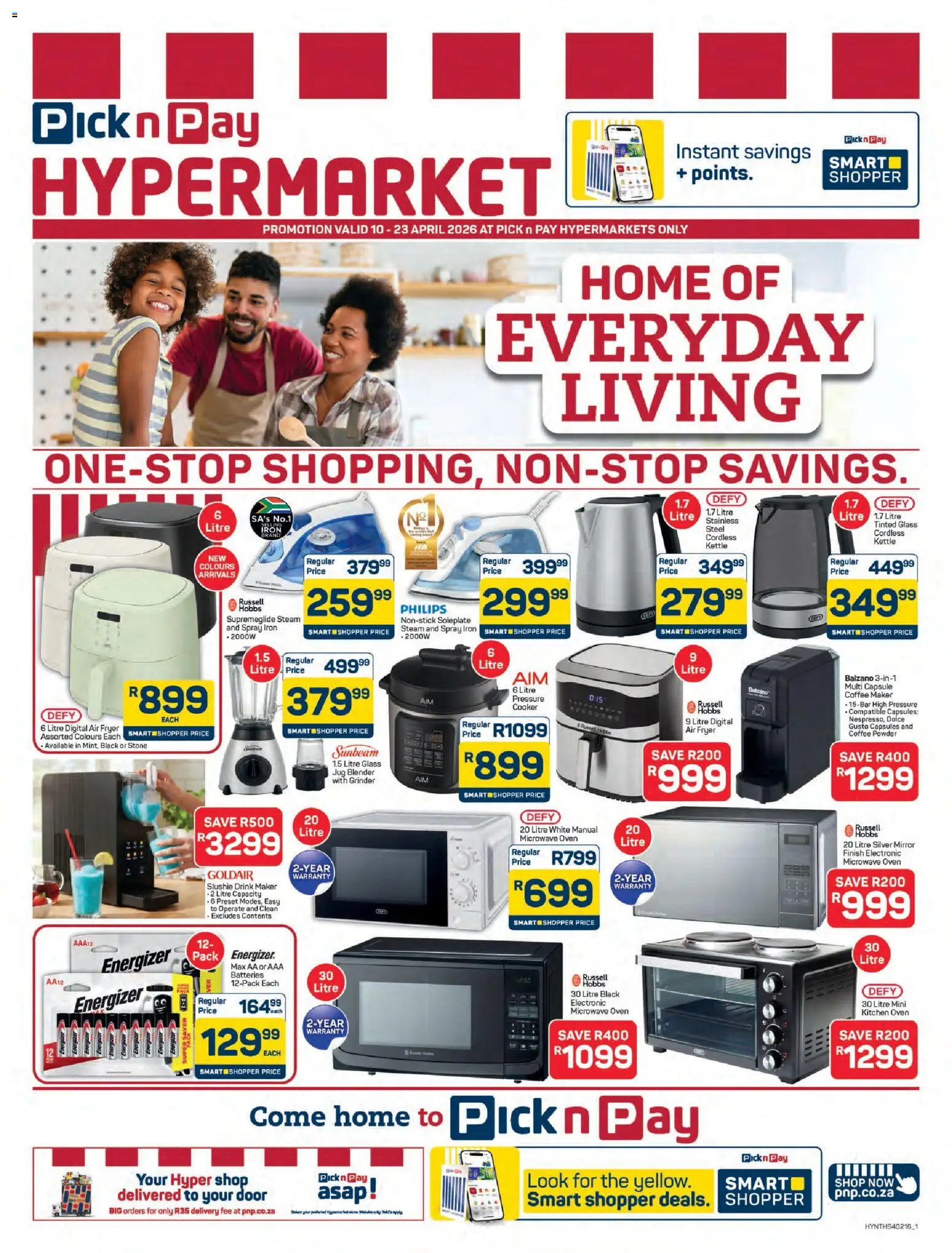 Pick n Pay Specials - page 1- valid from 10/04/2026
