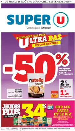 Aperçu Super U catalogue valable à partir du 26/08/2025