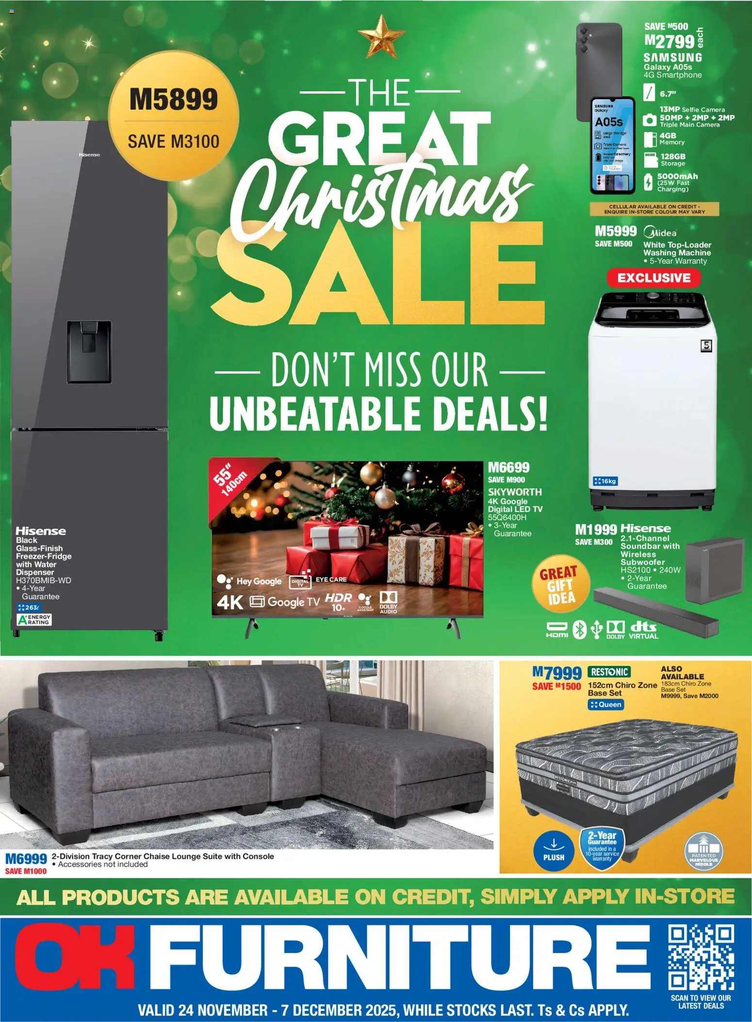 OK Furniture - Lesotho The Great Christmas Sale - page 1- valid from 24/11/2025