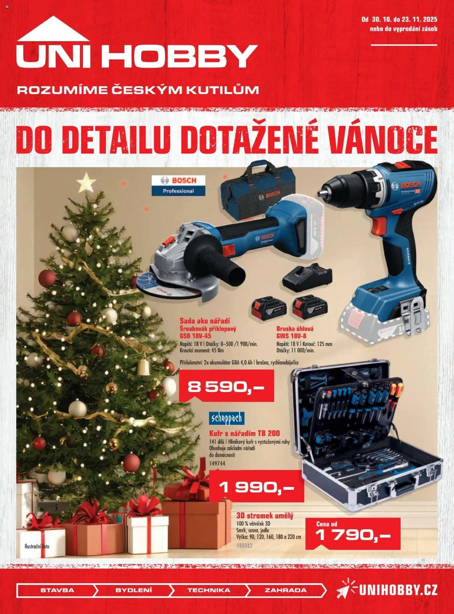 Uni Hobby leták - strana 1- platný od 30.10.2025