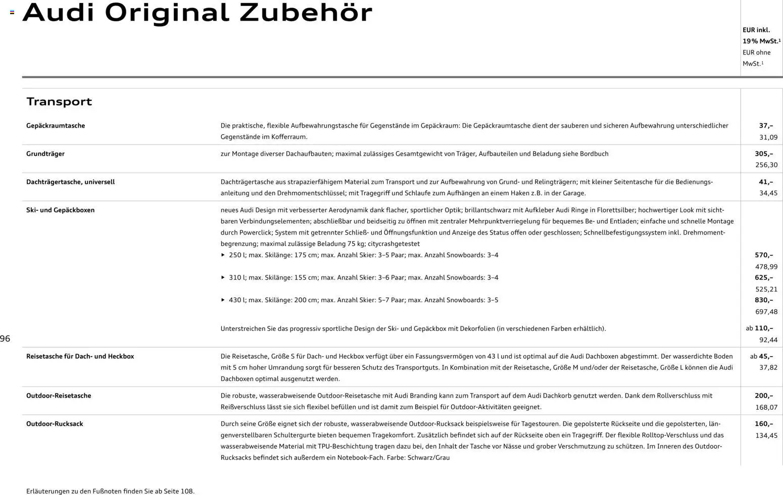 Audi A1 Sportback / A1 allstreet - Seite 96 - gültig ab 28.10.2025