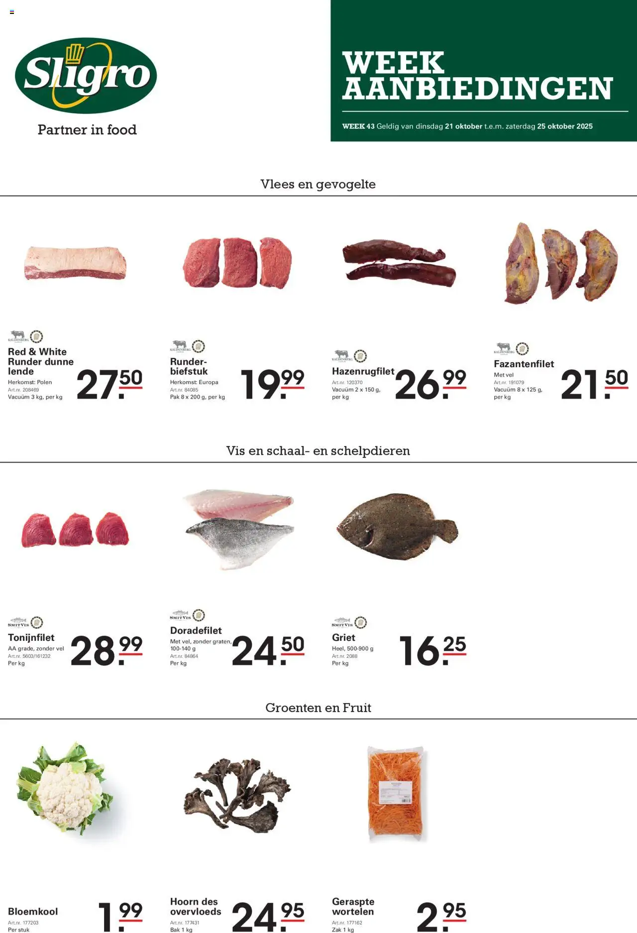 Sligro folder - pagina 1- geldig vanaf 21/10/2025