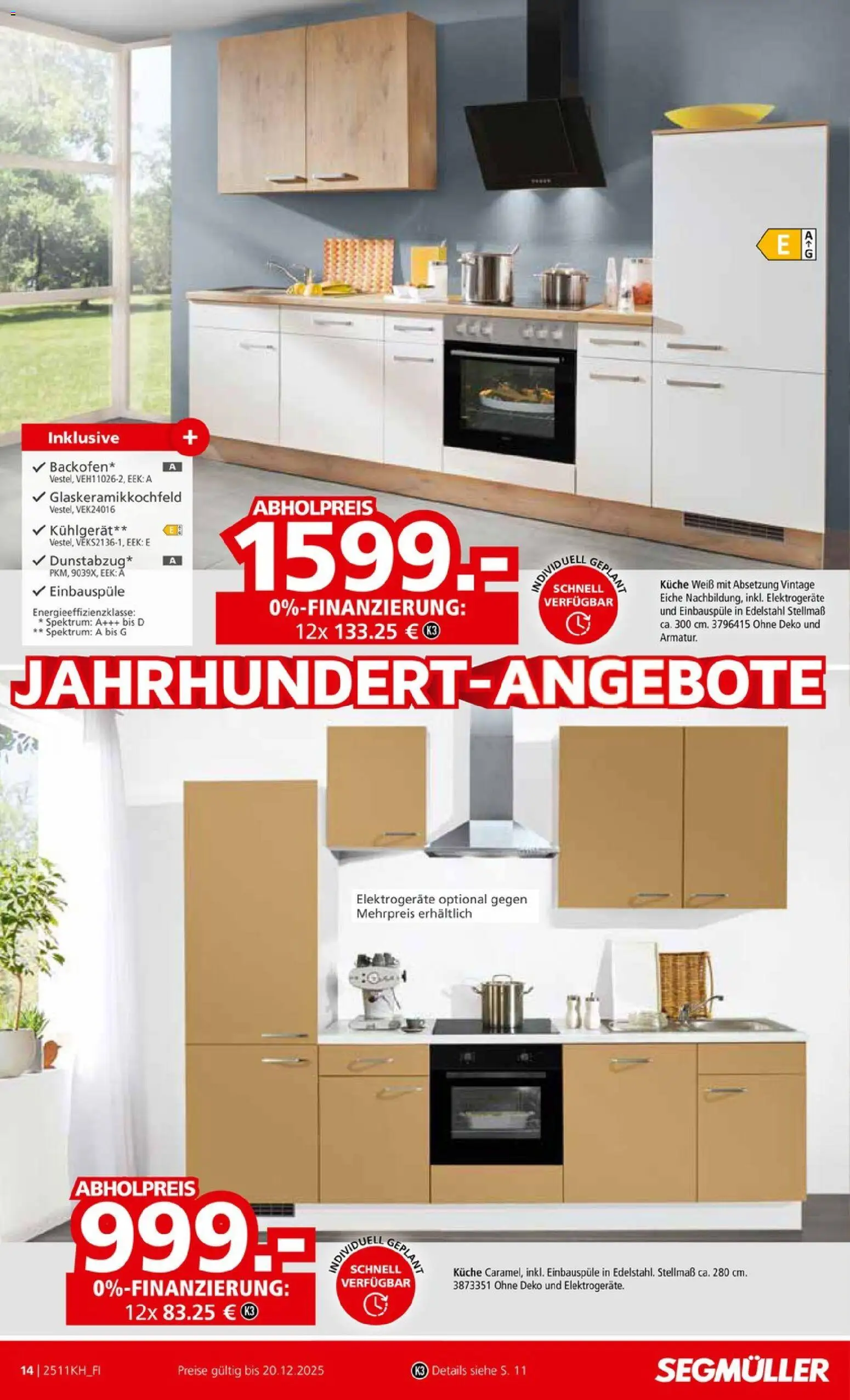 Segmüller Küchen Spezial - Seite 14 - gültig ab 01.11.2025