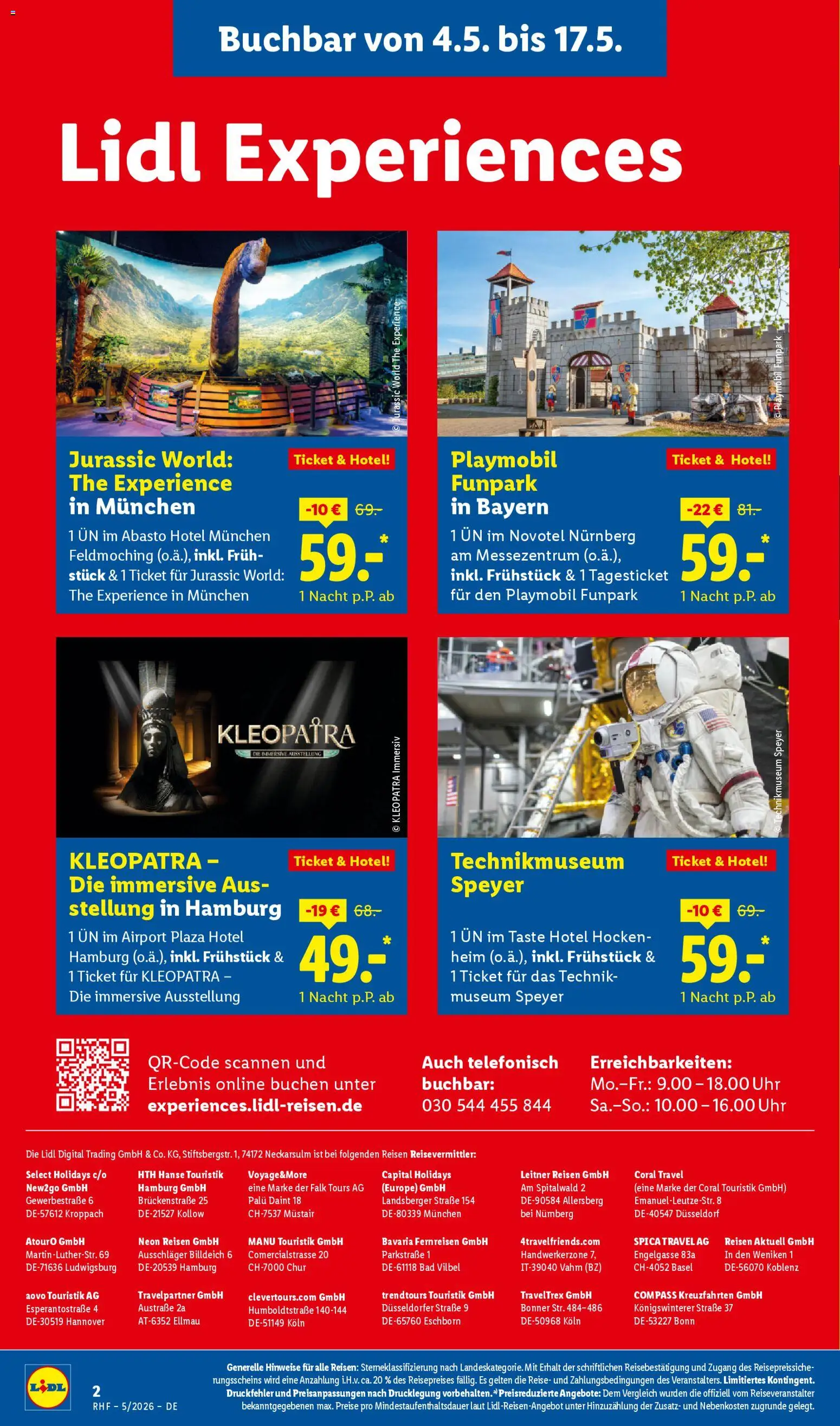 Lidl Reisen Prospekt 	 - Seite 2 - gültig ab 29.04.2026