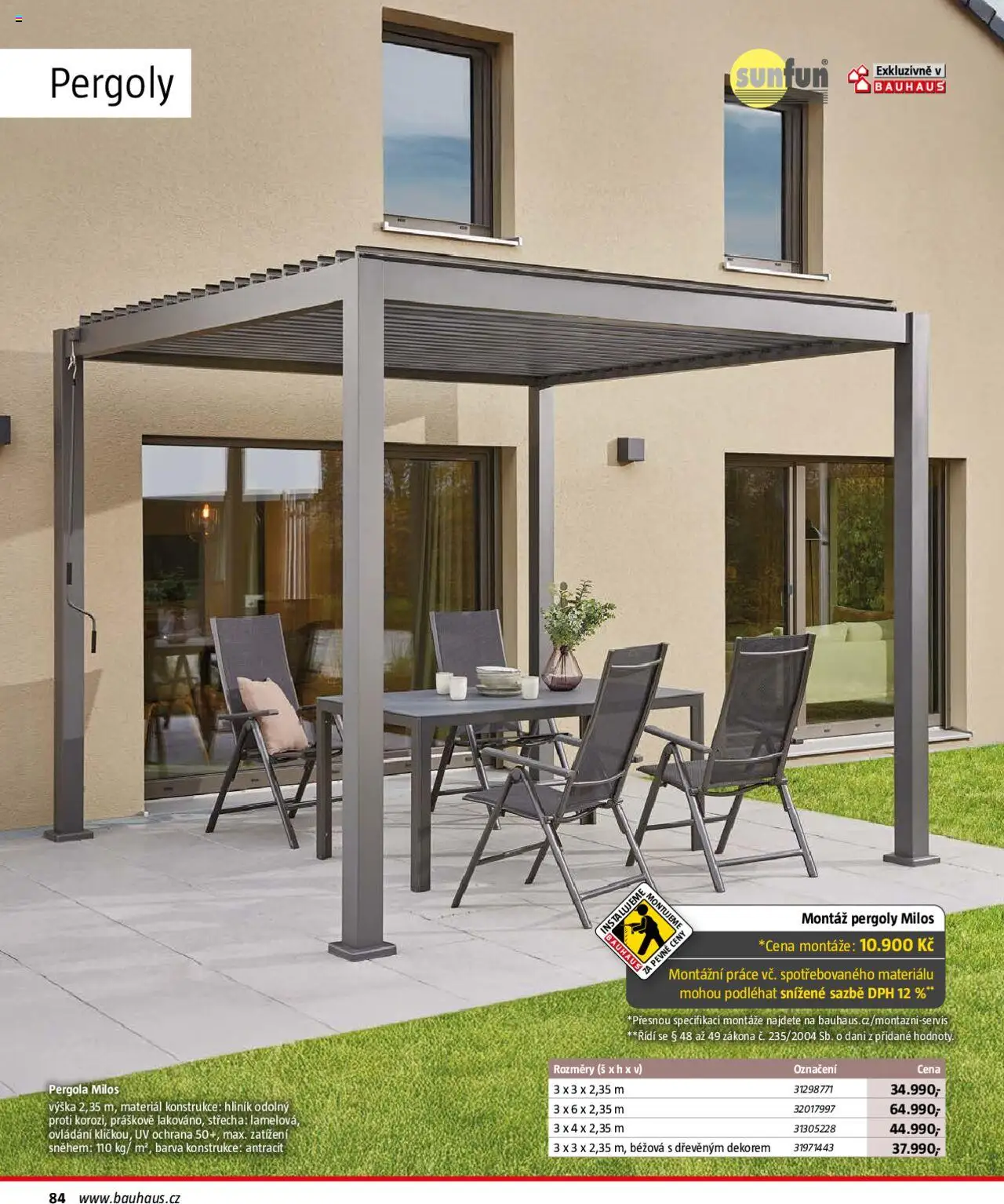 Bauhaus katalog Zahradní nábytek - strana 84- platný od 01.04.2025