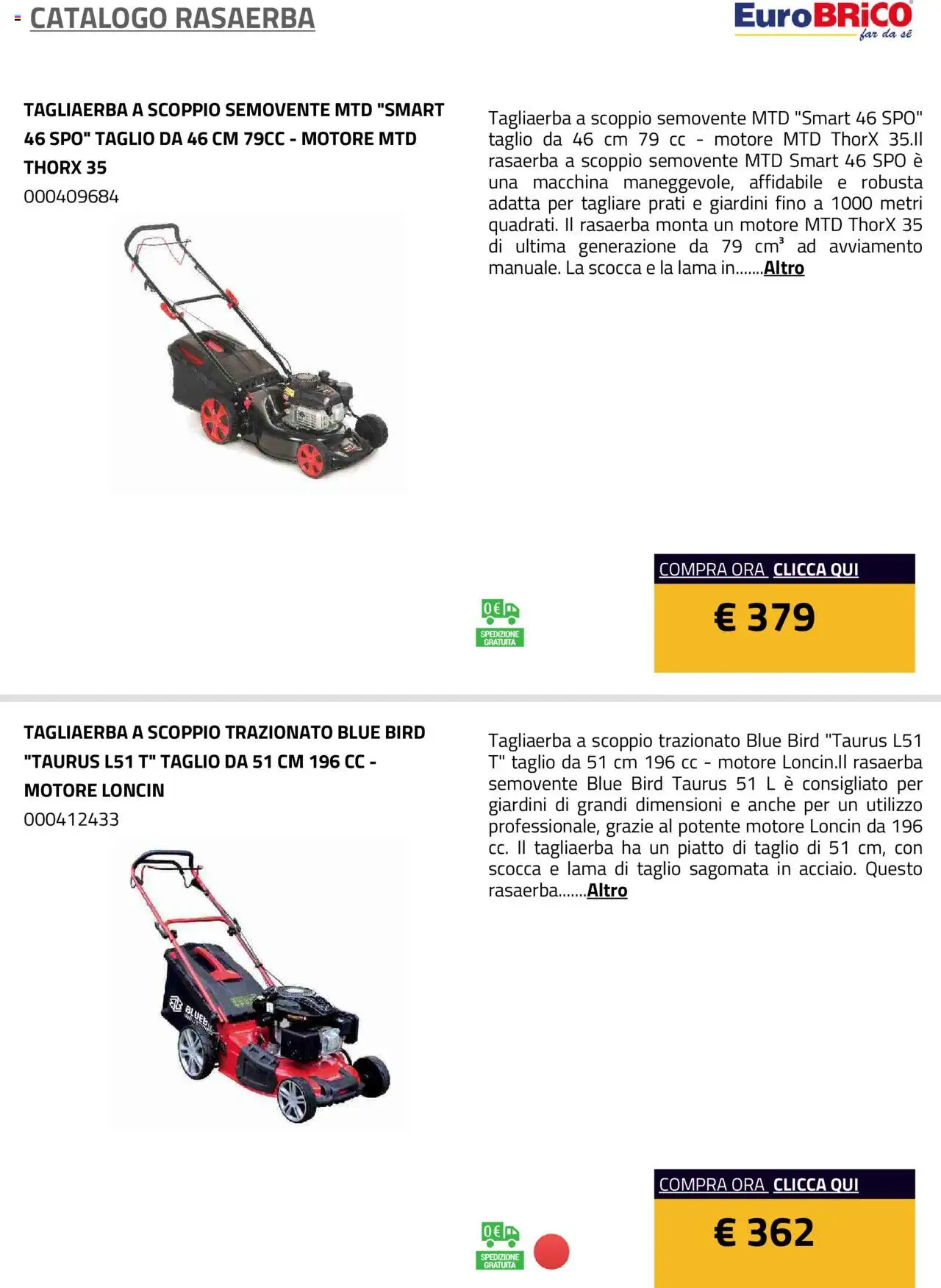 Eurobrico Rasaerba catalogo - pagina 14 - valido dal 23/07/2025