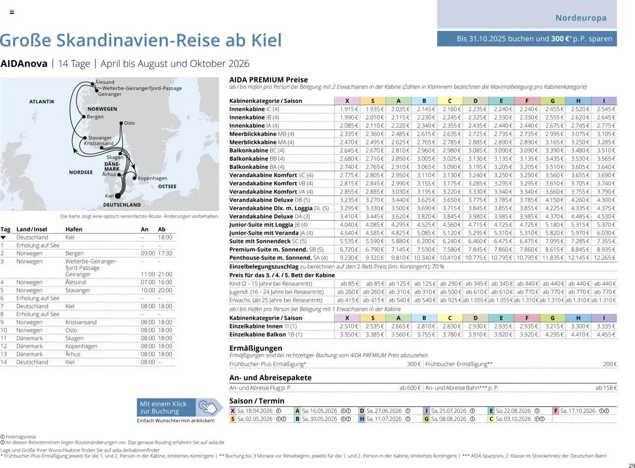 Aida Sommer 2026 - Seite 29 - gültig ab 01.03.2026