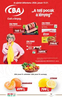 Előnézet CBA Akciós újság érvényes 2026.01.15.-tól