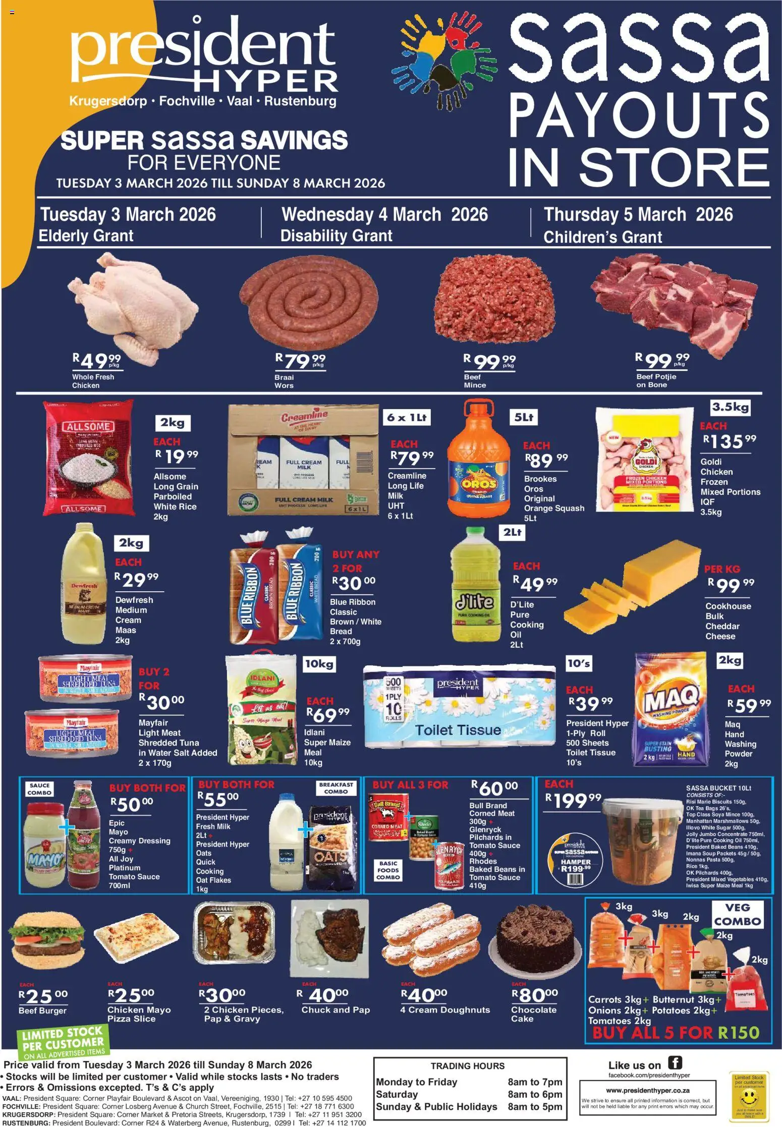 President Hyper Super Sassa Savings - page 1- valid from 03/03/2026