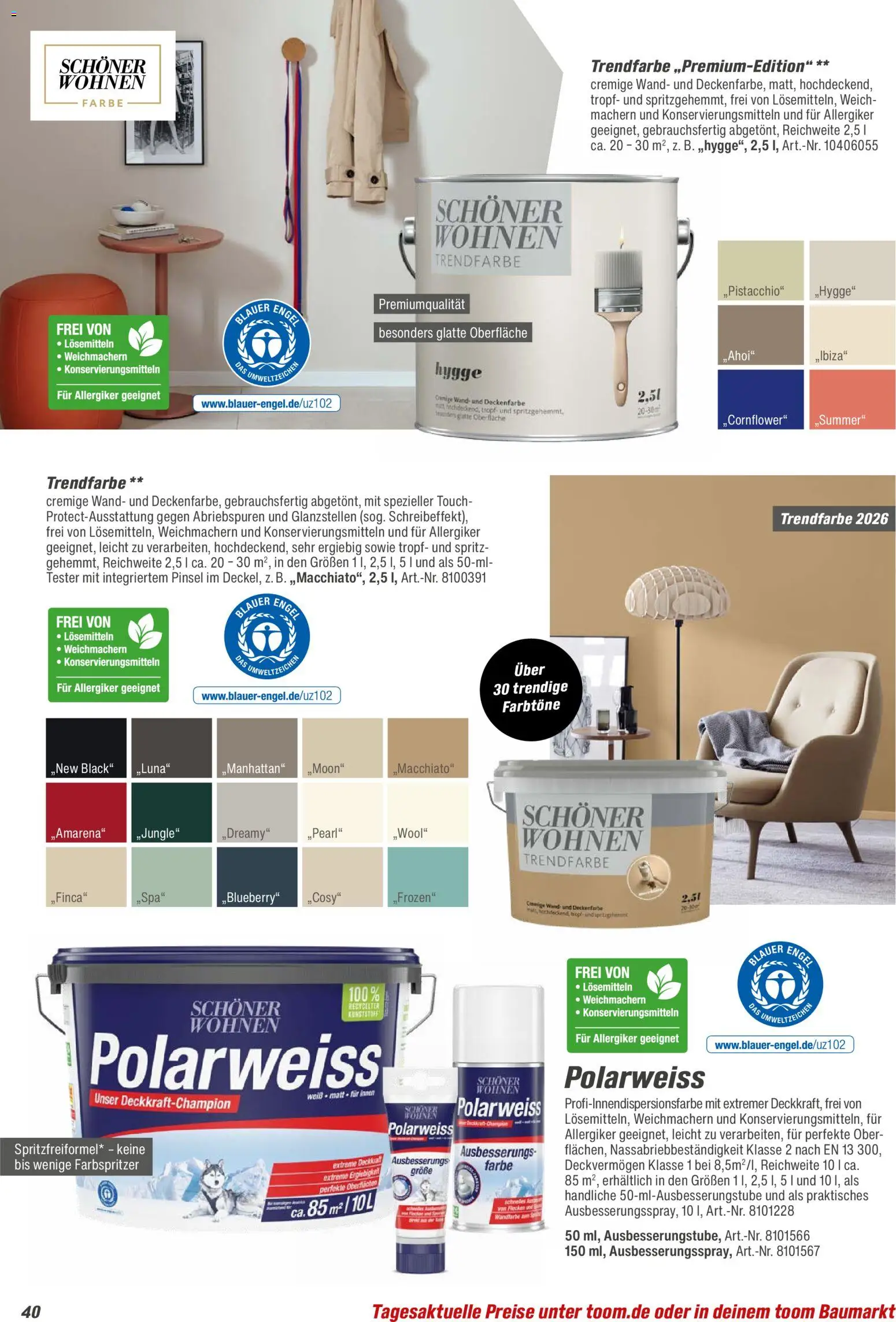 Toom Baumarkt  Wohnen & Haushalt 2026 - Seite 40 - gültig ab 01.01.2026