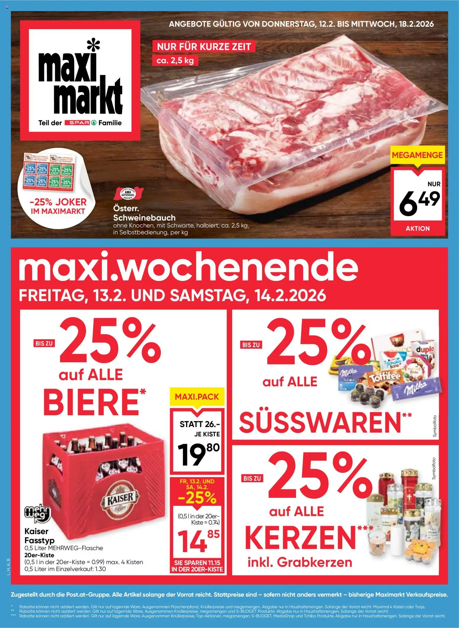 Maximarkt Flugblatt - Seite 1- gültig ab 12.02.2026