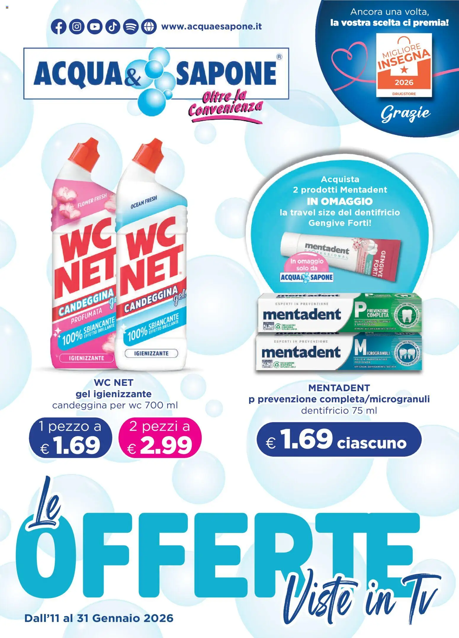 Volantino Acqua e Sapone	 - pagina 1 - valido dal 11/01/2026