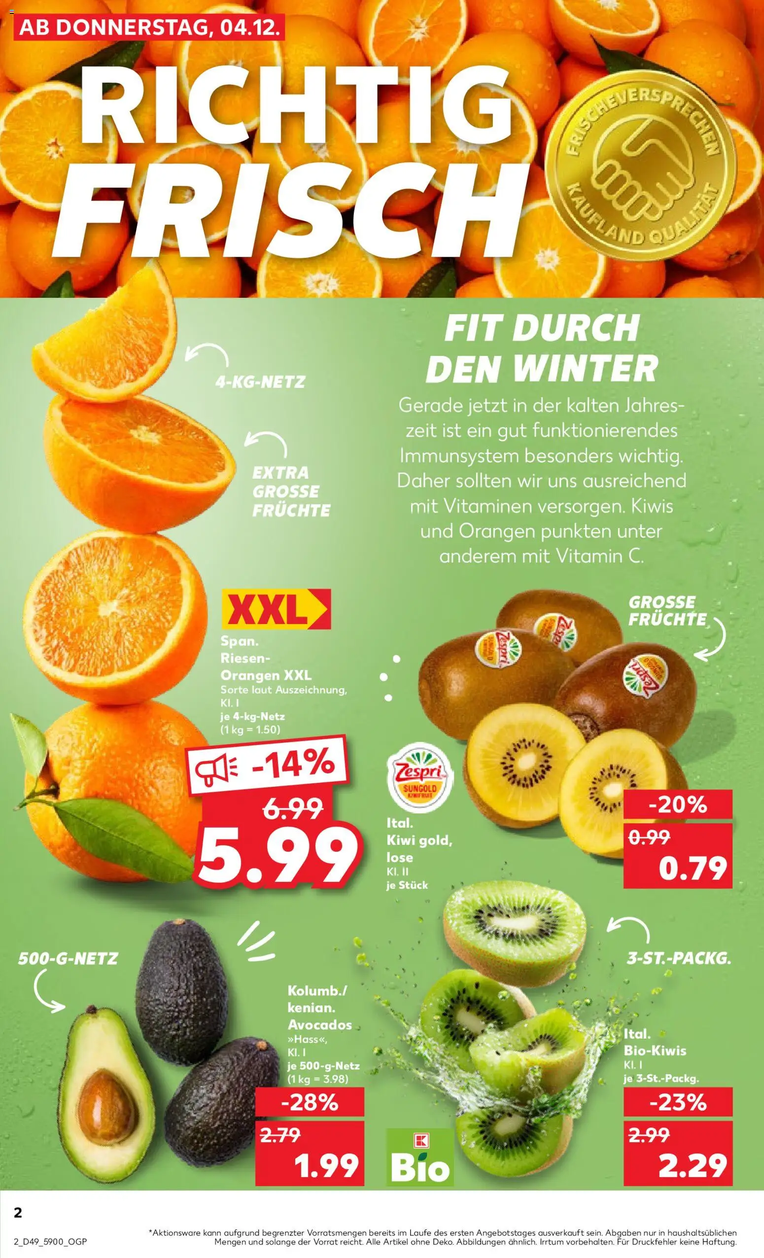 Kaufland Prospekt 	 - Seite 2 - gültig ab 04.12.2025